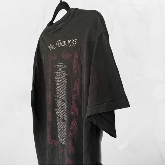 Vintage Jimmy Page Robert Plant No Quarter World Tour 1995 T Shirt - Large - Picture 5 of 10